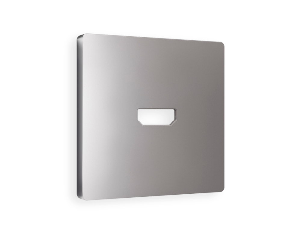 AP5140 Лицевая панель ALFA (Сталь матовый) для HDMI розетки QUANT