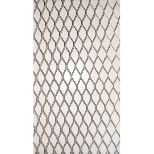 Решетка радиатора (сетка) 120х20см ячейки 15х10мм серебристая