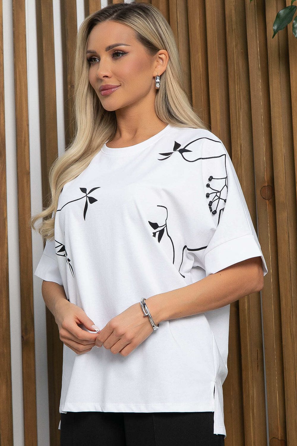 Блуза Ампир (белая) Б13166-20М LT Collection