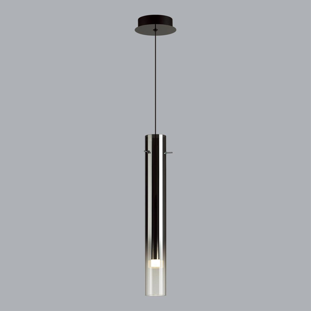 5061/5L PENDANT ODL24 383 черный/темн.хром/металл/стекло Подвес LED 4W 3000K SHINY