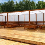 Доска палубная из лиственницы 2000х120х28 мм сорт Прима