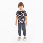 Брюки для мальчиков А.Б-1909, серый, р. 98-104 см 7649502