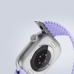 Эластичный ремешок фиолетового цвета (Misty Purple) для смарт часов Apple Watch размером 38, 40, 41 и 42MM, серия Mixture Ultra Series от Dux Ducis