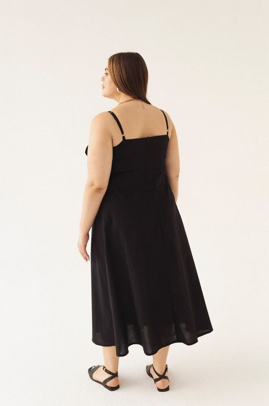 Сарафан из поплина, черный