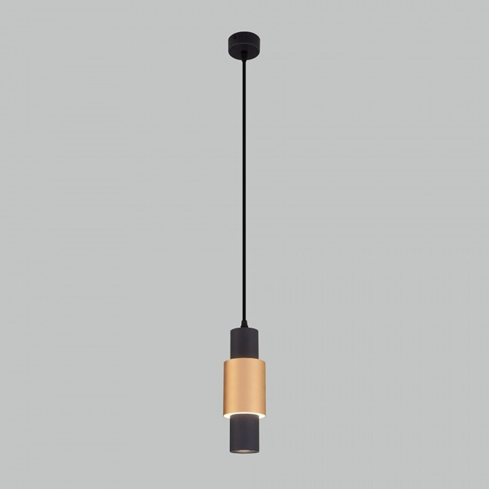 Подвесной светильник Eurosvet Bento 50204/1 LED черный/матовое золото