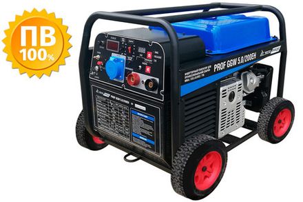 Сварочный бензогенератор TSS PROF GGW 5.0/200EH - [5 кВт / MMA-TIG / Honda GX390]