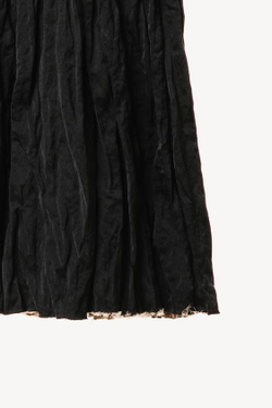 ZARA X WILLY CHAVARRIA ЮБКА МИДИ В СКЛАДКУ, ТЕМНО-СИНИЙ