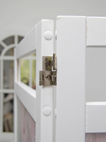 Ширма - перегородка для зонирования пространства деревянная с картинкой с обеих сторон "Райские птички", 3 створки, 480*1800 мм