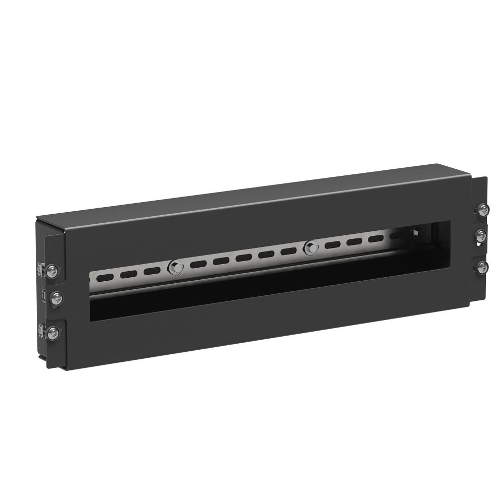 Модуль 3U с DIN рейкой для 19&quot; IT-корпусов, RAL9005