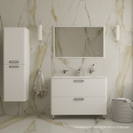 Тумба напольная IDDIS Brick, белая, 100 см, BRI10WFi95 подходит ум. 0101000i28