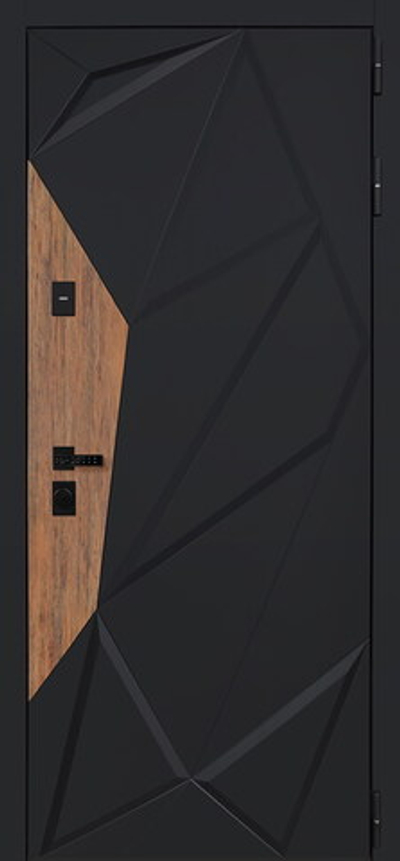 Стальная дверь "Макс 3D" с зеркалом (умная дверная ручка). Заказная модель.