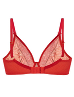 Кружевной бюстгальтер на косточках Mefemi DESIRE M bralette красный
