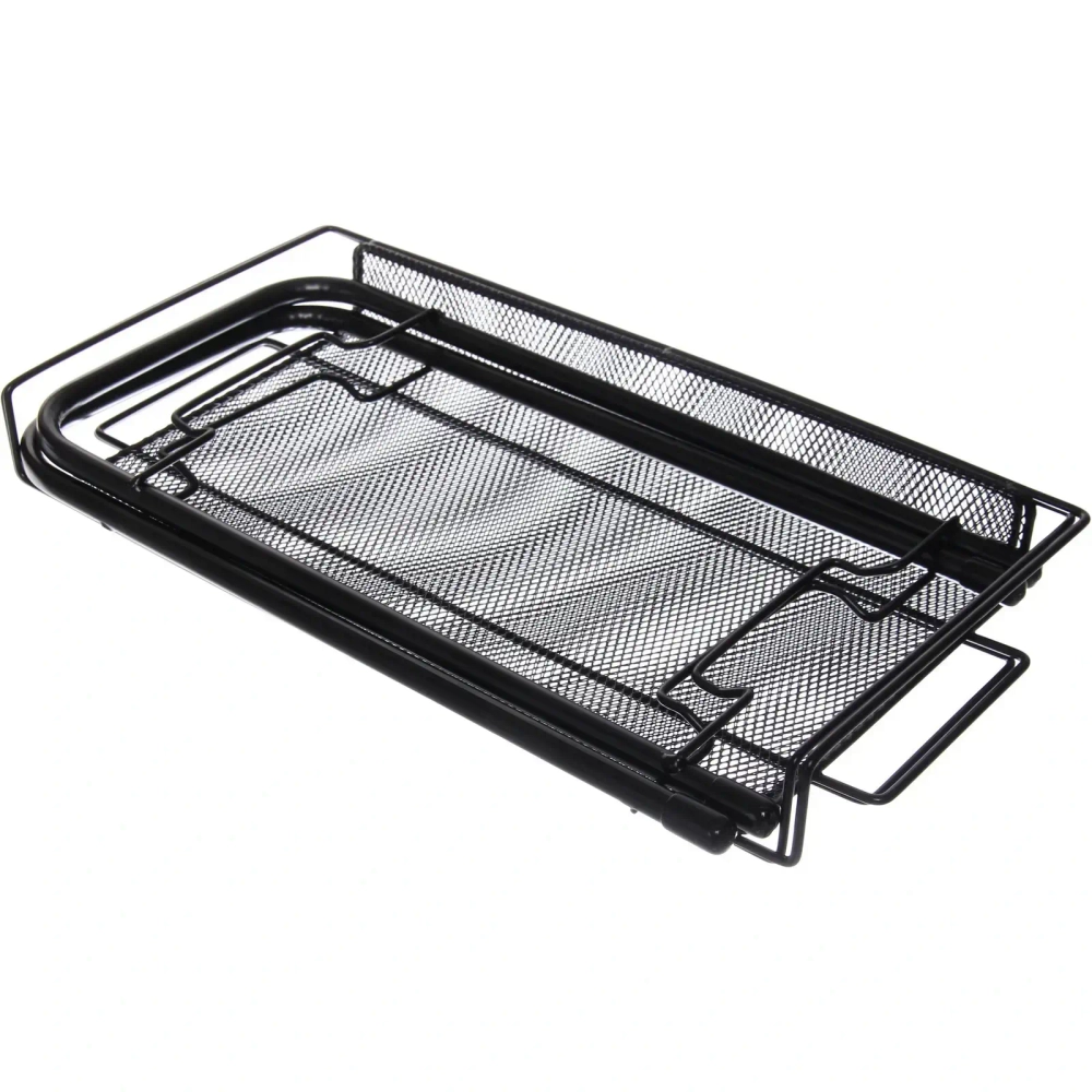 Этажерка настольная хозяйственная универсальная «ФАНАДЕРО», цвет черный, 35*17,5*34см