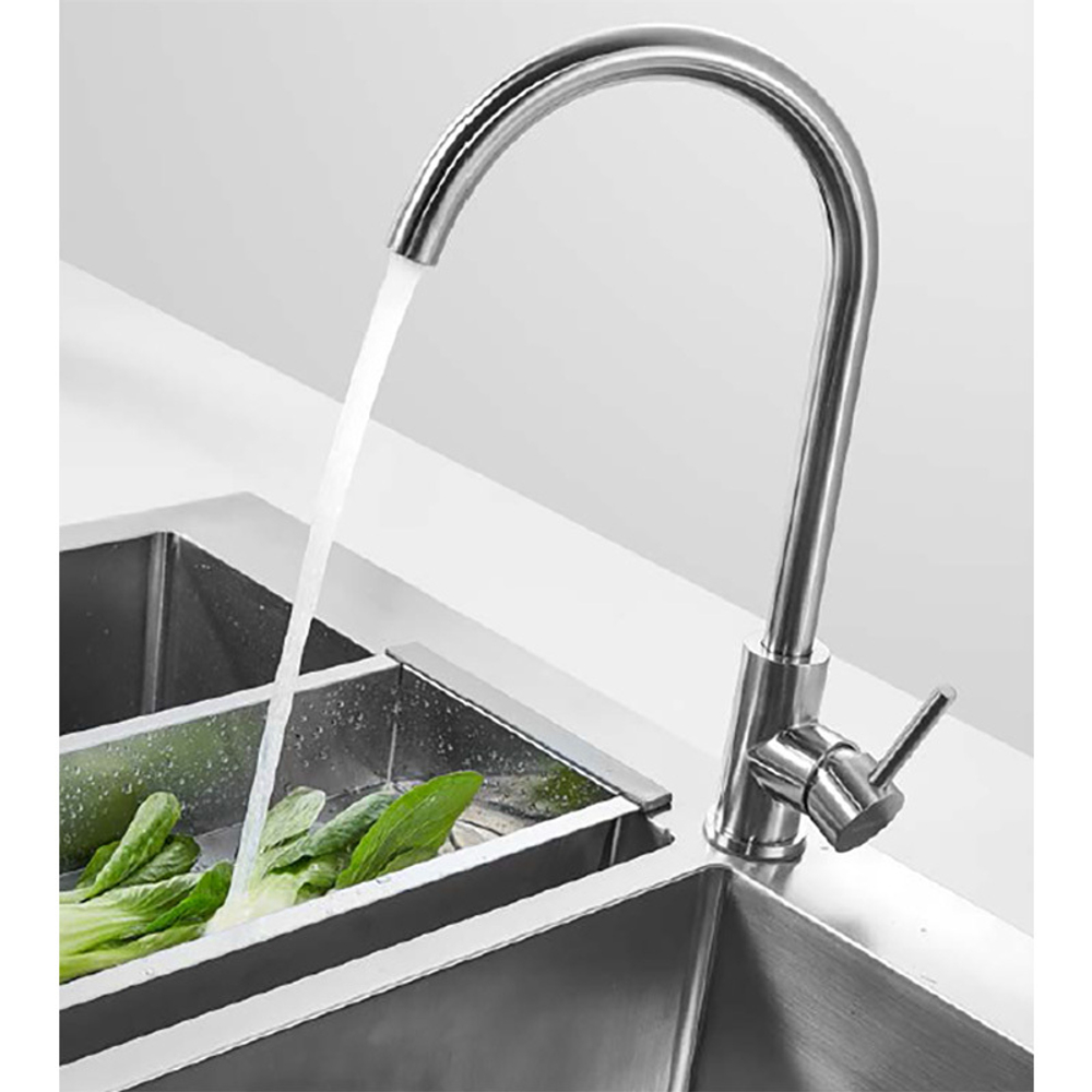 Кухонный смеситель, 205х378 мм, цвет SS Raw