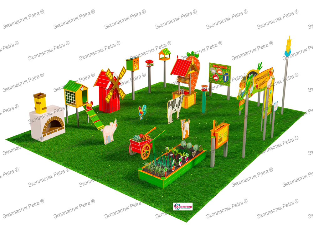 Игровая развивающая площадка Фермерский дворик Стандарт