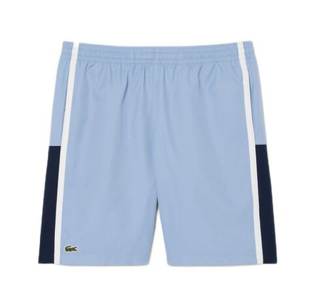 Теннисные шорты Lacoste Sport Colourblock Panels Lightweight - light blue/navy blue/white