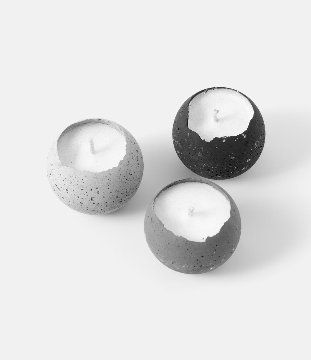 Konzuk Orbis Concrete Tealights S — набор свечей из бетона