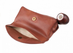 Сумка P&A для трубки и табака, натуральная кожа P315-Cognac