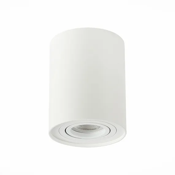 ST108.517.01 Светильник потолочный Белый GU10 1*50W  IP20 D98xH124 220V Без ламп Накладные светильники