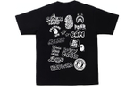 Футболка A BATHING APE BAPE Bicolor Bape Graffiti Tee T, 1H30-110-071