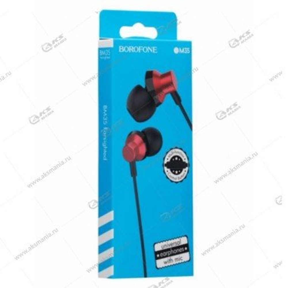 Наушники BOROFONE BM35 "Farsighted" красный