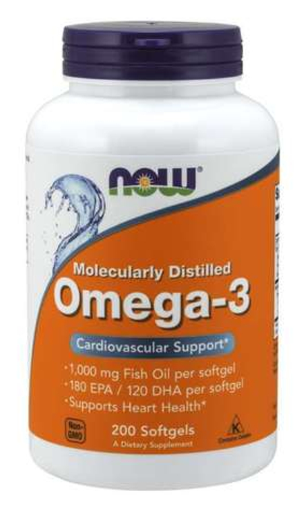 NOW Omega-3 1000 мг. (200 капс.)