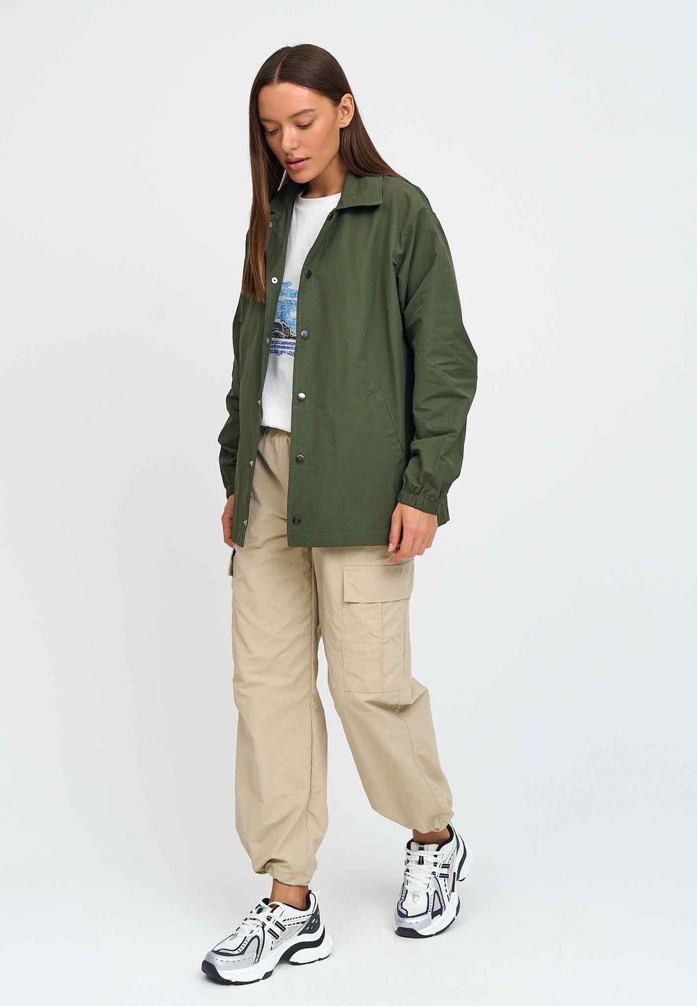 Куртка Kefirmaykifer Коуч Оверсайз хаки