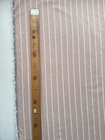 Вареный хлопок 250см. Полоска Вертикаль на бежевом фоне