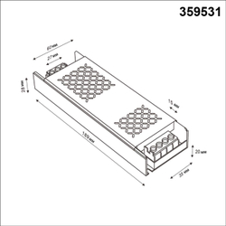 359531 DRIVE NT25 000 никель Выносной драйвер IP20 300W 48V