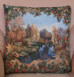 Декоративный гобеленовый чехол для интерьерной подушки Рябина 47*47