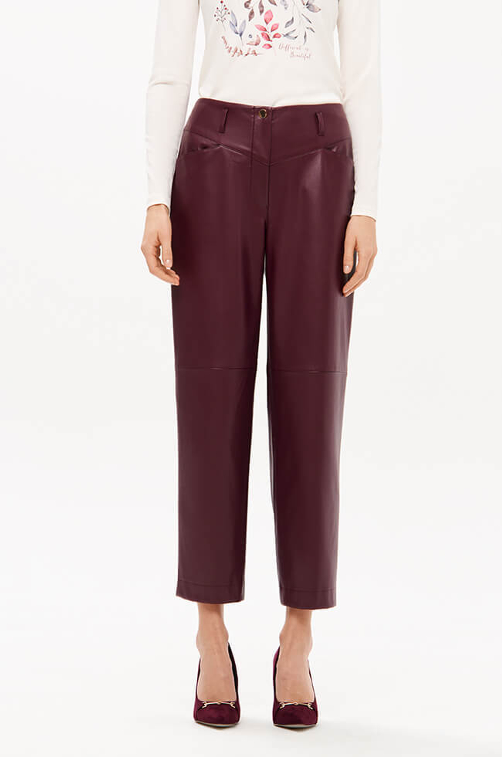31214 Брюки женские (бордо)