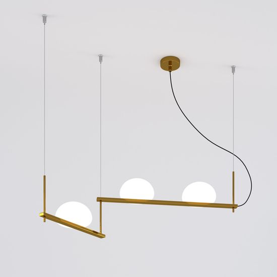 70145/3 / подвесной светильник / латунь