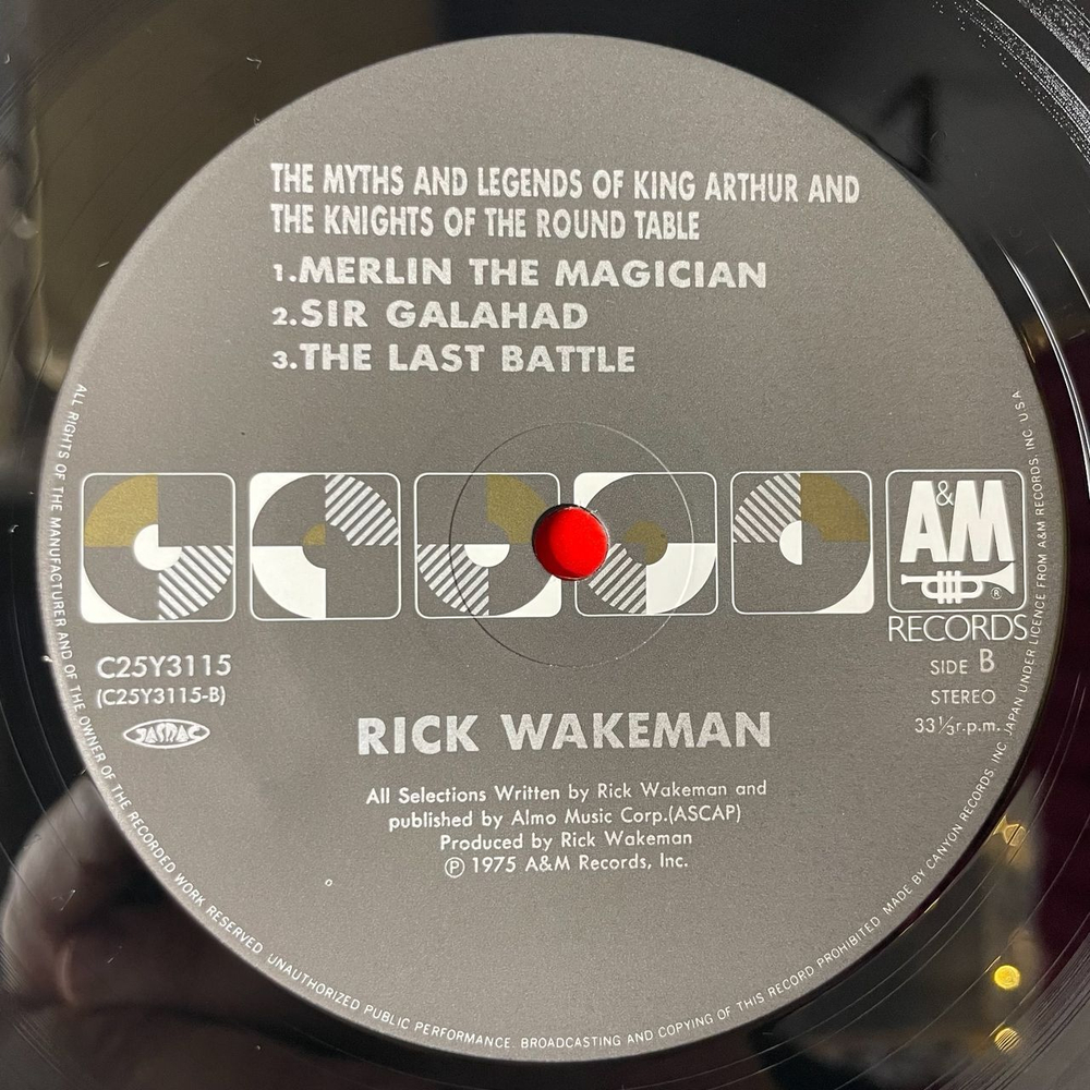 Винтажная виниловая пластинка LP Rick Wakeman The Myths And Legends Of King Arthur And The Knights Of The Round Table (Japan 1986) (Obi)