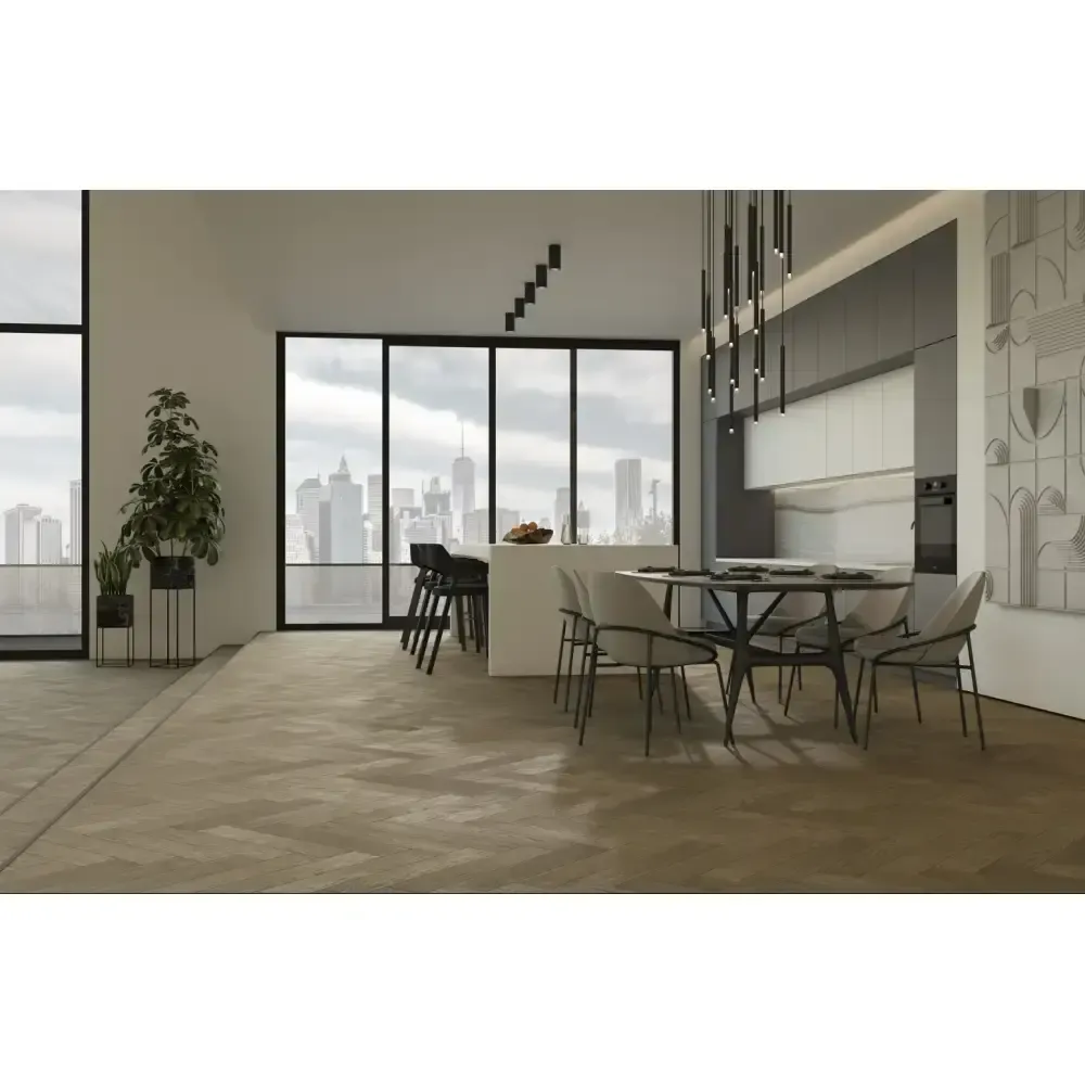 Fargo Quartz Parquet Английская Елка Дуб Карельский, 1,936 м²