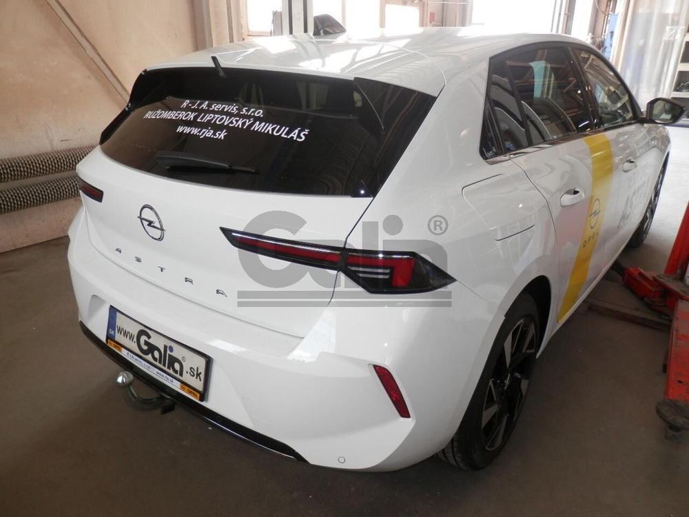 Оцинкованный фаркоп на Peugeot 308 SW хетчбек 5 дверей 2022-, Opel Astra L хетчбек 5 дверей 2022- (без электрики), Galia O075A