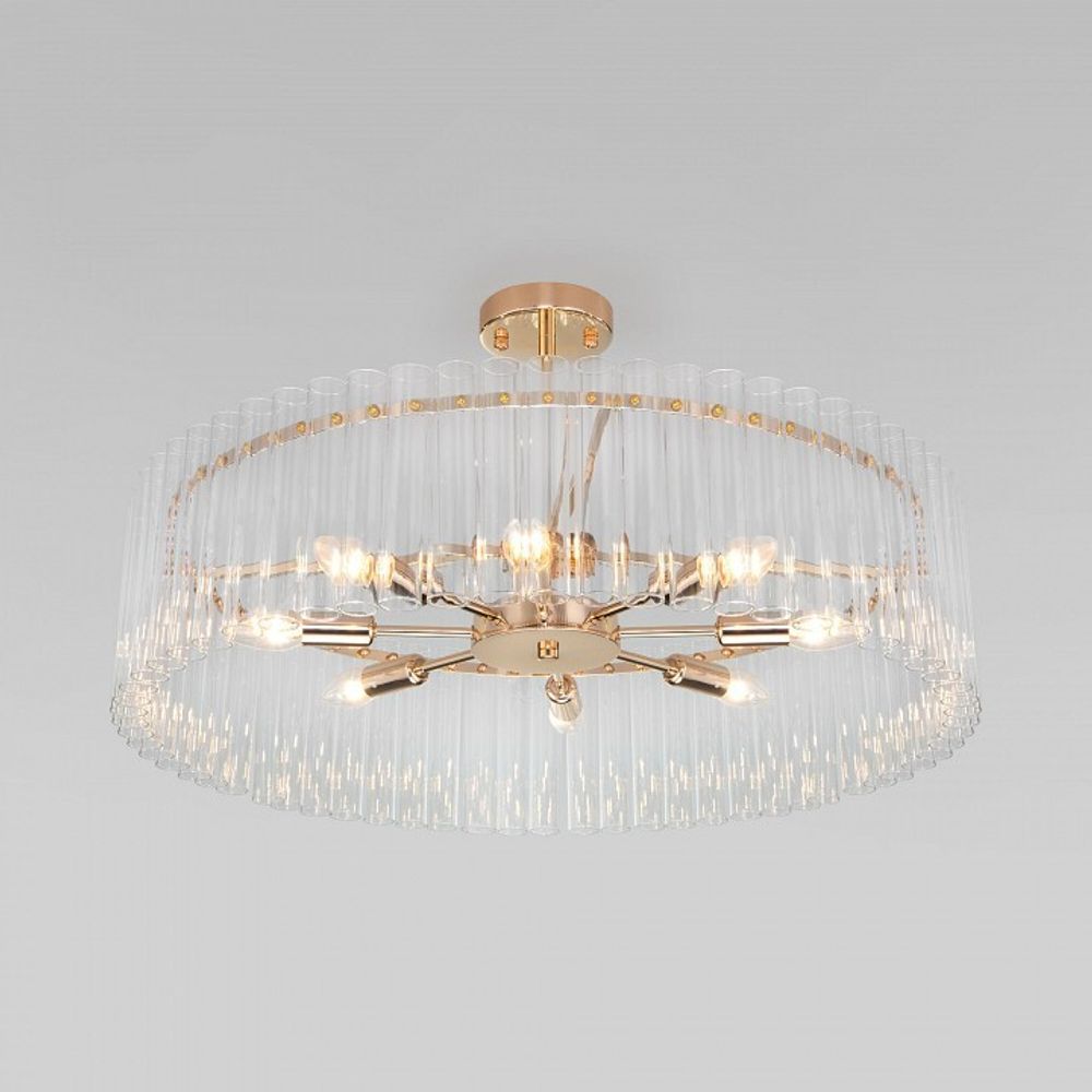 Люстра на штанге Bogate's Flamel 373/8 Smart золото