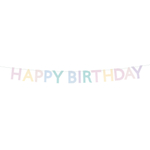 Гирлянда пастельная "Happy Birthday" 1.8 м
