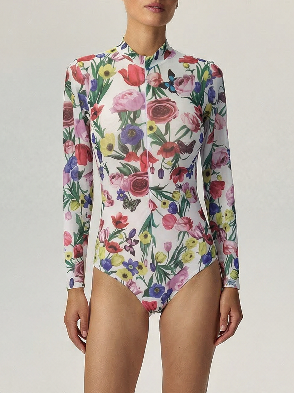 Купальник Сетка с молнией Шанхай