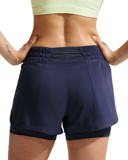 Женские теннисные шорты Nike Dri-Fit One 2-in-1 - midnight navy/white