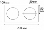 Рамка на 2 светильника Italline IT06-6016 IT06-6016 white FR2