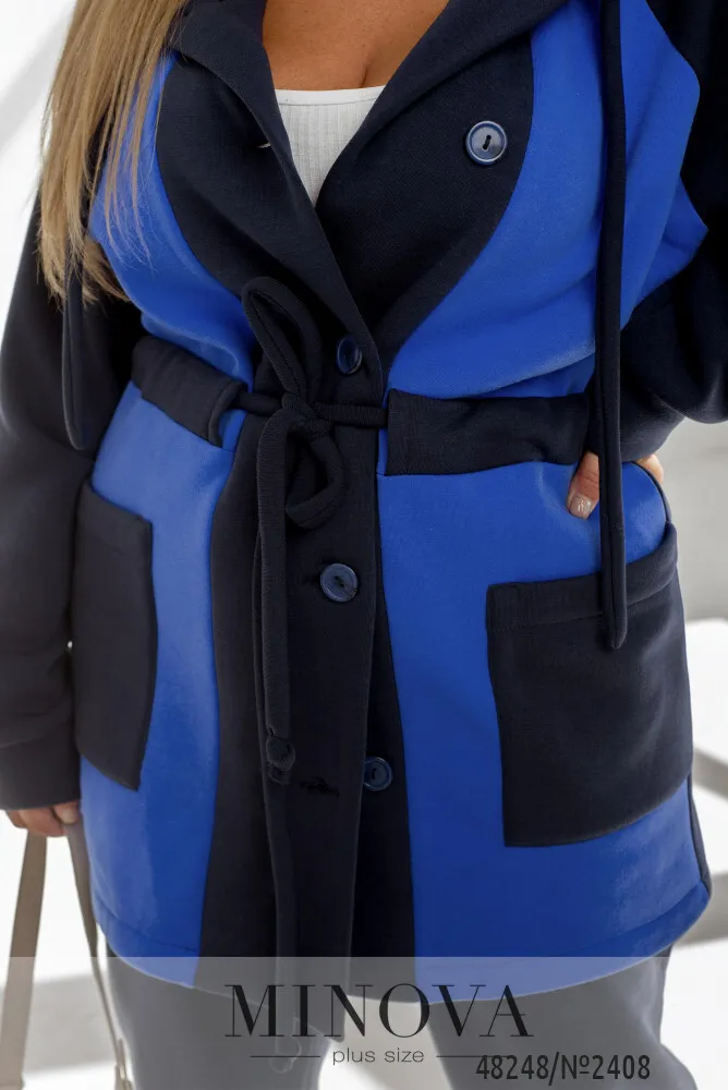 Костюм 2408-темно-синий-электрик Minova