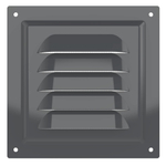 Решетка вентиляционная МЭ сетка 125х125 окраш.сталь Gray ERA