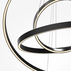 Люстра подвесная светодиодная Maytoni Rim MOD058PL-L100BK