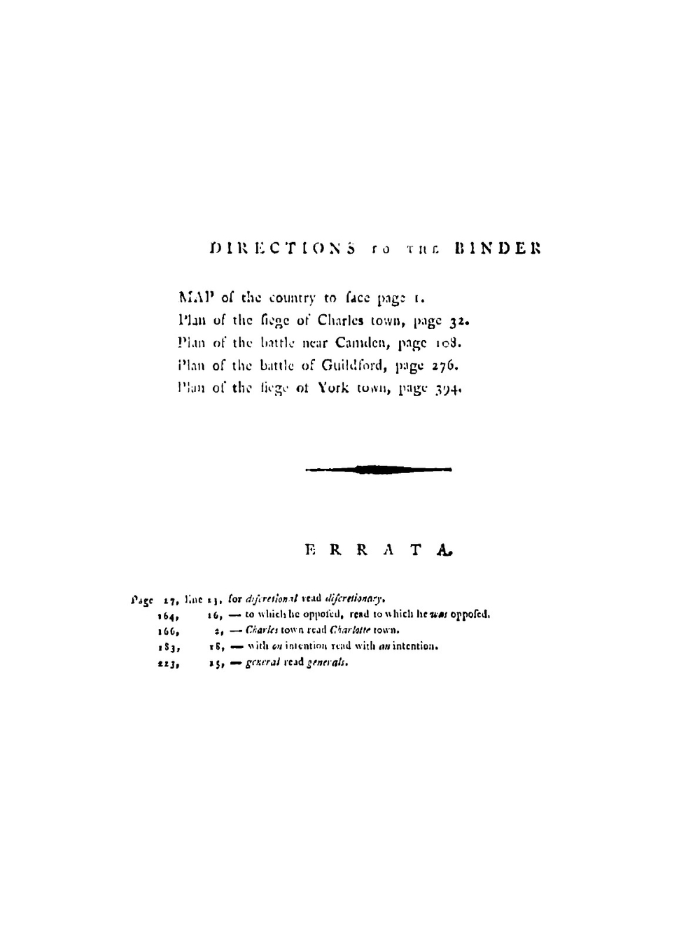 A history of the campaigns of 1780 and 1781 in the southern provinces of North America | Banastre Tarleton