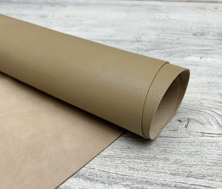 Poncho Lux Rattang (1,2-1,4 мм), цв. Бежевый, натуральная кожа козы