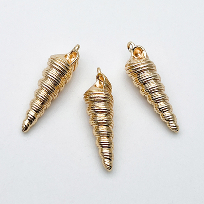 Подвеска Ракушка, цвет золото, размер 27*7 мм, цена за 1 шт