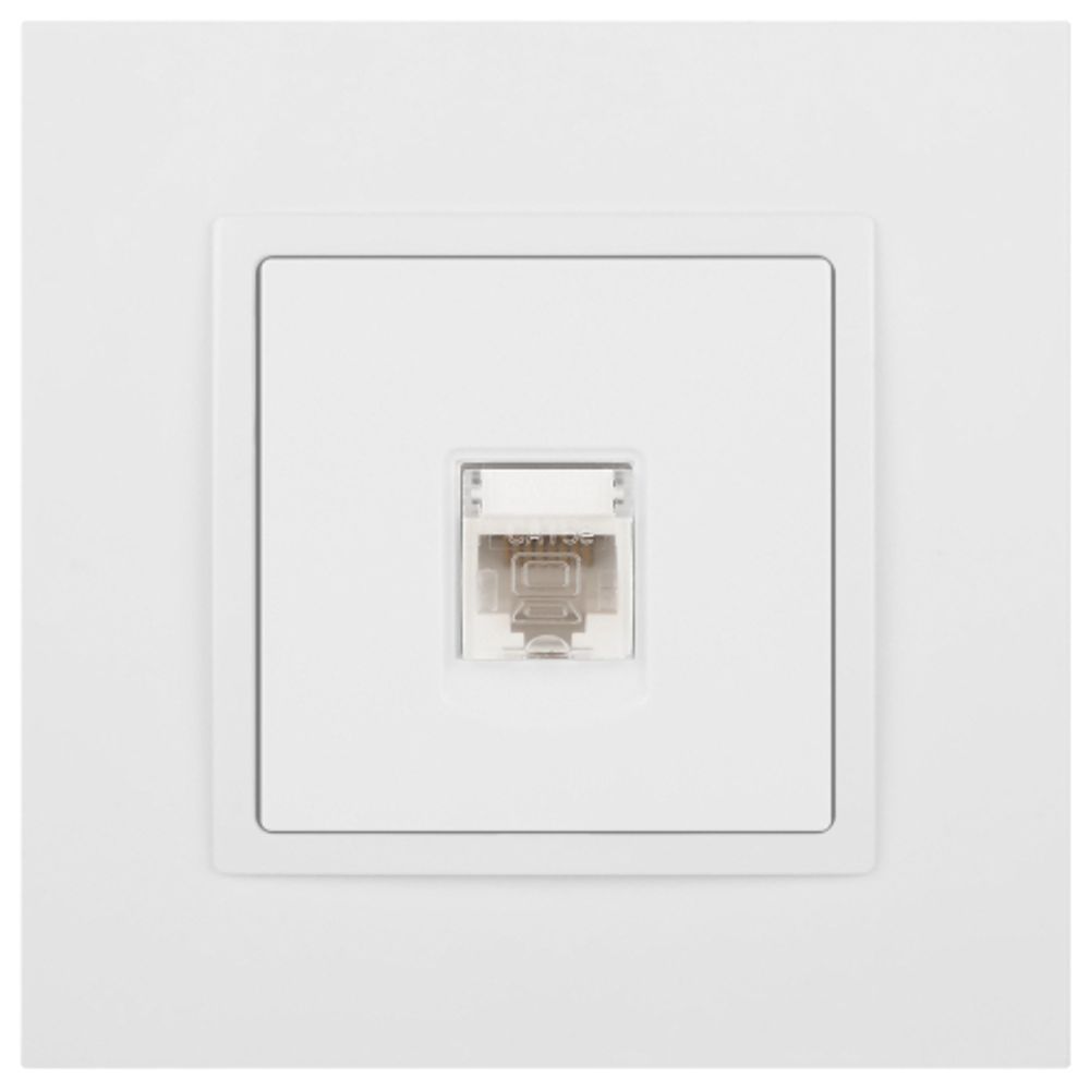 Розетка ЭРА Elegance 14-3107-01М RJ45, белый матовый | Elegance Белый