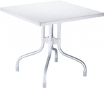 Стол пластиковый Siesta Contract Forza, серебристый