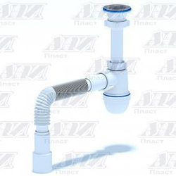 C0115 Сифон Ани1 1/2"*40 с гибкой трубой 40 х 40/50 (30шт)