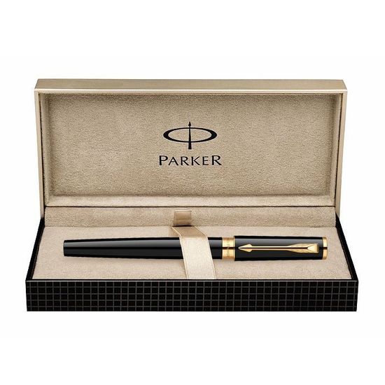 Ручка-5й пишущий узел Parker Ingenuity S F500, цвет: LaqBlack GT, стержень: Fblack, S0959040